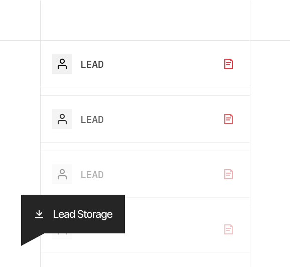 Lead storage